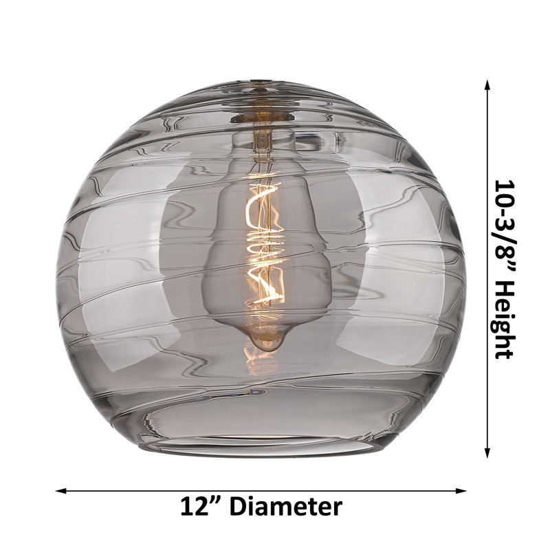 Anderson Mill 1 - Light Single Pendant, LED, 15" H x 12" W x 12" D