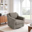 Upholstered Swivel Armchair-1538903130