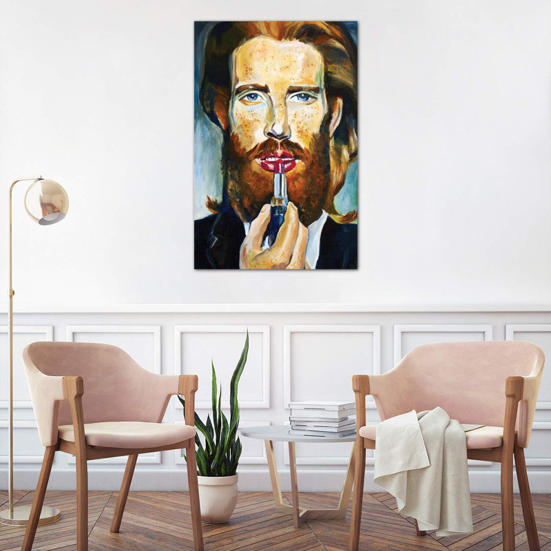 Red Hair Model by Sasha Robinson - Wrapped Canvas Painting, 101.6 cm H x 66.04 cm W x 3.175 cm D