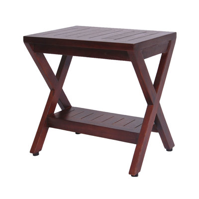 Banc de douche l 18" teck