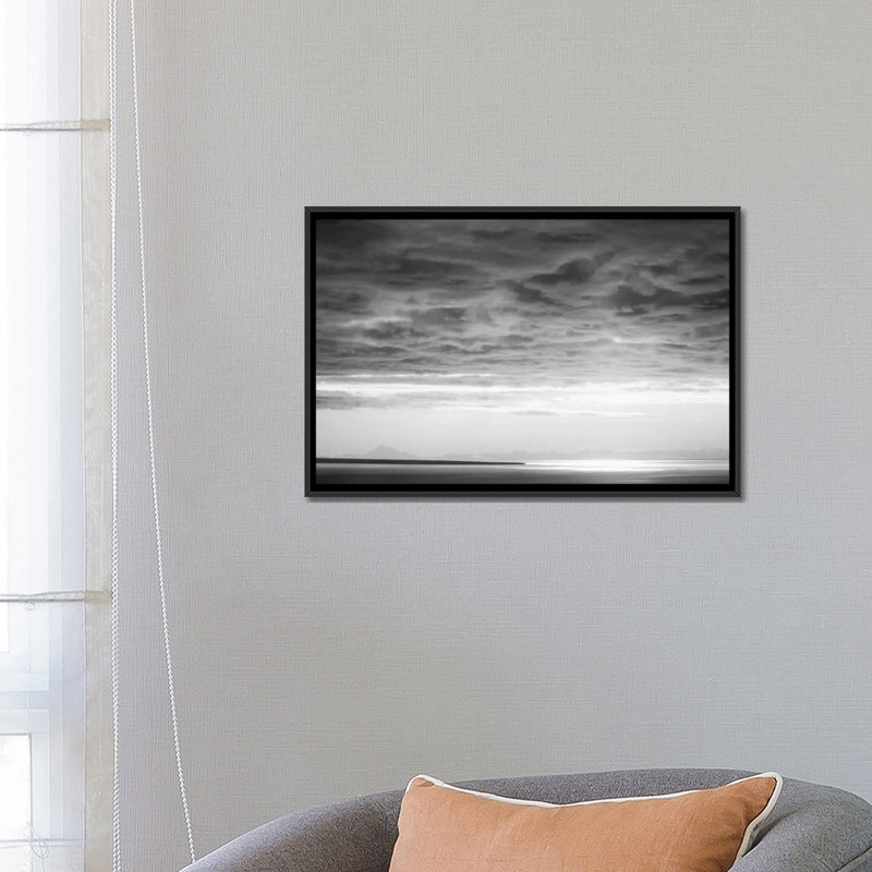 « cloud formation », reproduction de photo sur toile, H 18 po x l 26 po x P 1,5 po, Toile avec cadre noir, Pas de tapis