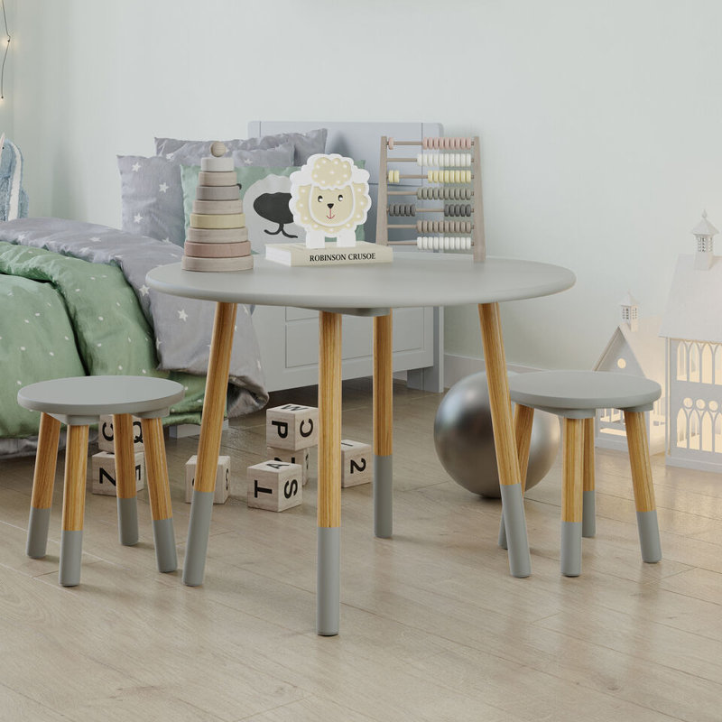 Pershing 60cm Writing Desk Chair Set, Grey