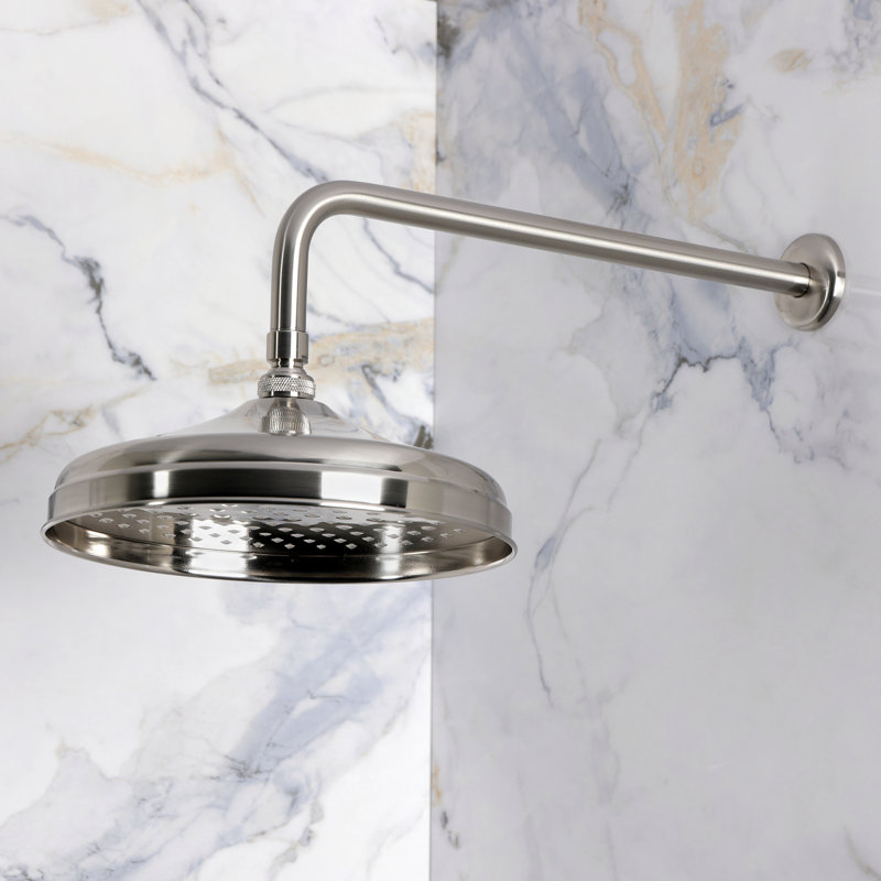 Robinet de baignoire et douche à pression équilibrée à poignée simple Kingston Brass Concord, Nickel brossé