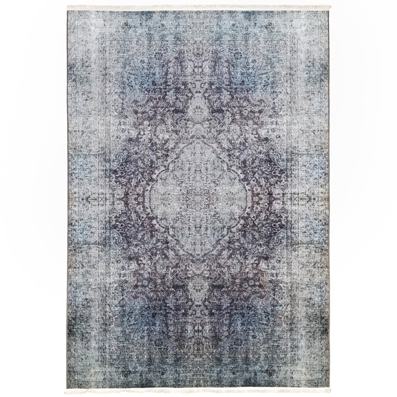 Covin Chenille Oriental Indoor Rug, Rectangle 5'3" x 7'7"