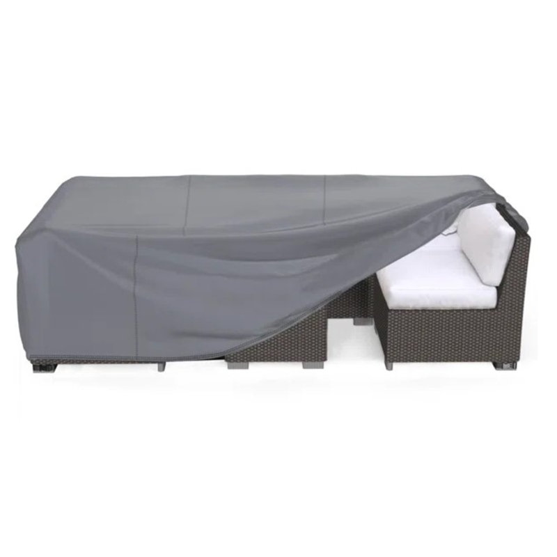 Housse de mobilier d'extérieur robuste - Ensemble de canapé modulaire et table imperméable gris