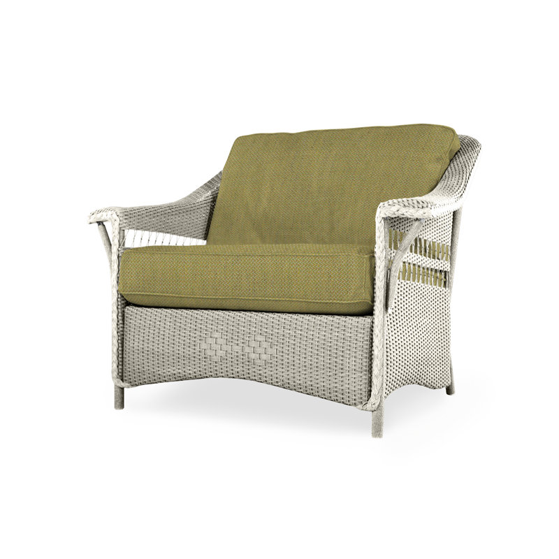 Nantucket Outdoor Lounge Chair, Sandberg Navy, Linen