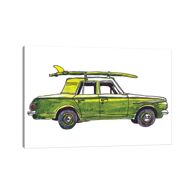 Surf Car XII by Paul McCreery - Gallery-Wrapped Canvas Giclée on Canvas, 20.32 cm H x 30.48 cm W, No Frame