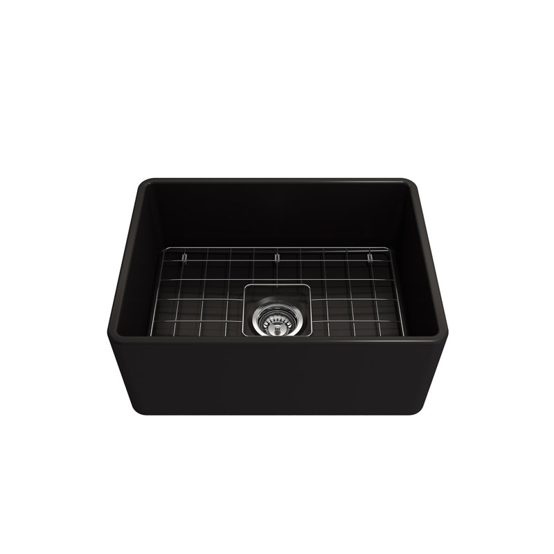 24'' L Kitchen Sink, Matte Black