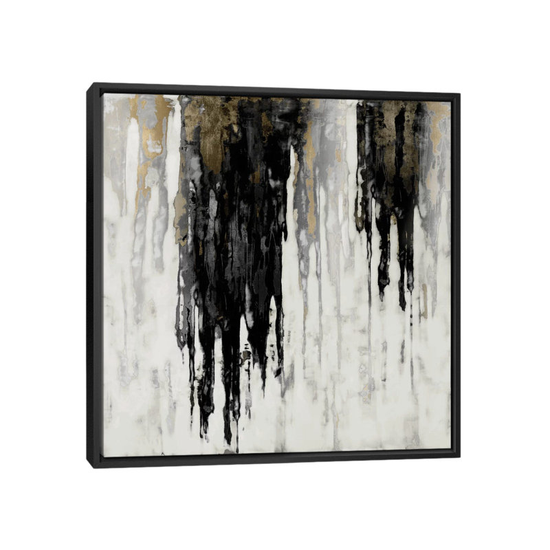 «Neutral Space I», reproduction d'art sur toile tendue, H 18 po x l 18 po x P 1,5 po, Toile encadrée noire, Pas de tapis
