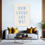 How Lucky Are We? Minimalist Modern Retro Coastal Wall Art Print-1240932038