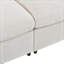 Causeuse en chenille avec structure en bois et coussin décoratif-131840340