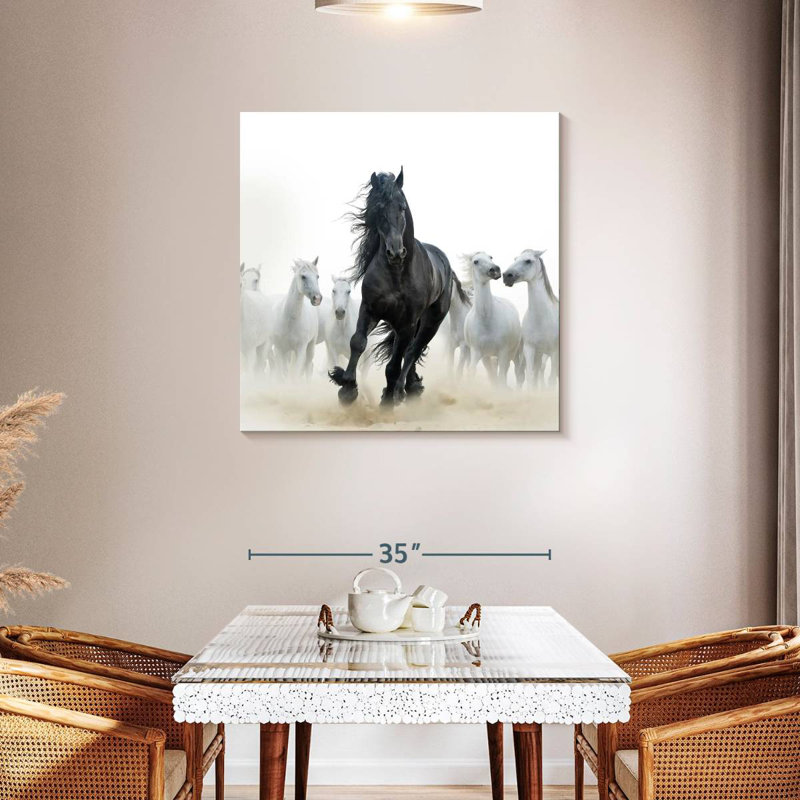 Crowle Black Among White Horses