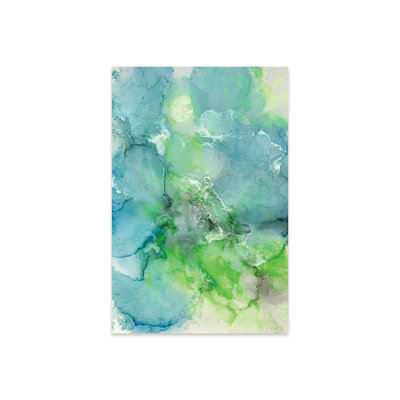 Impression de cristal turquoise sur verre acrylique