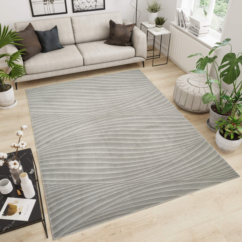 Omari Collection Abstract Traditional Area Rug, Rectangle 3'7" x 5'7"