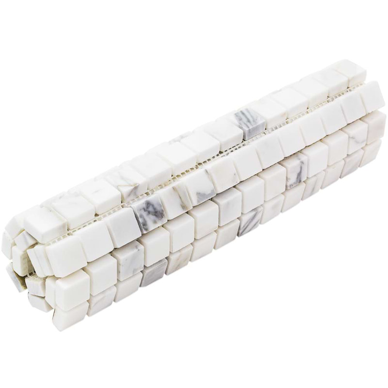 Calacatta 3/4X3/4 Squares Polished Marble Tile