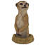 Trou dans une statue de suricate africain