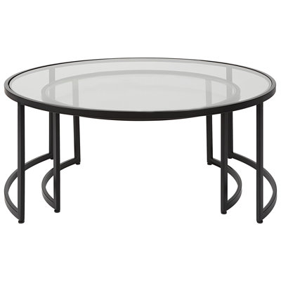Corrine Glass Nesting Coffee Table