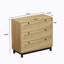 Commode de rangement moderne en corde tissée pour chambre à coucher, salon (ensemble de 2)