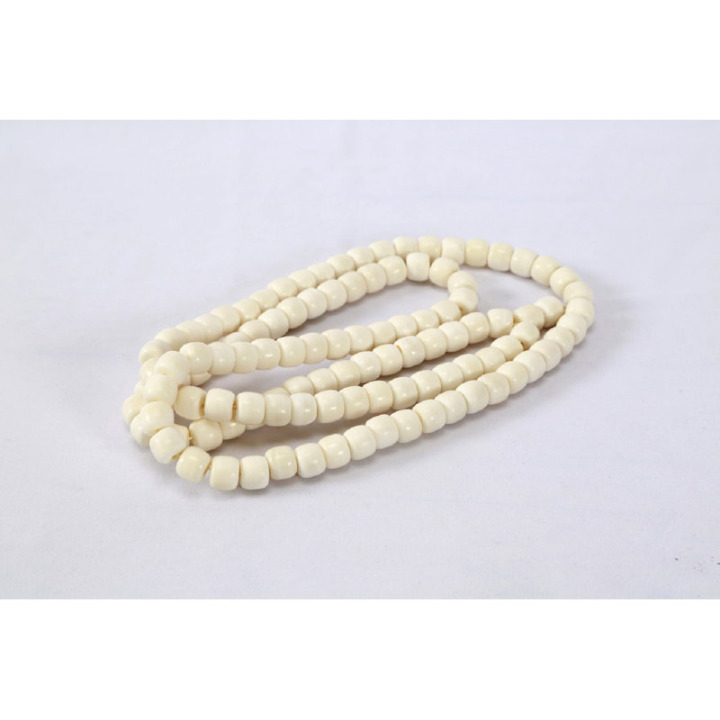 Lily's Living White Bone Bead, 23 Inch Long