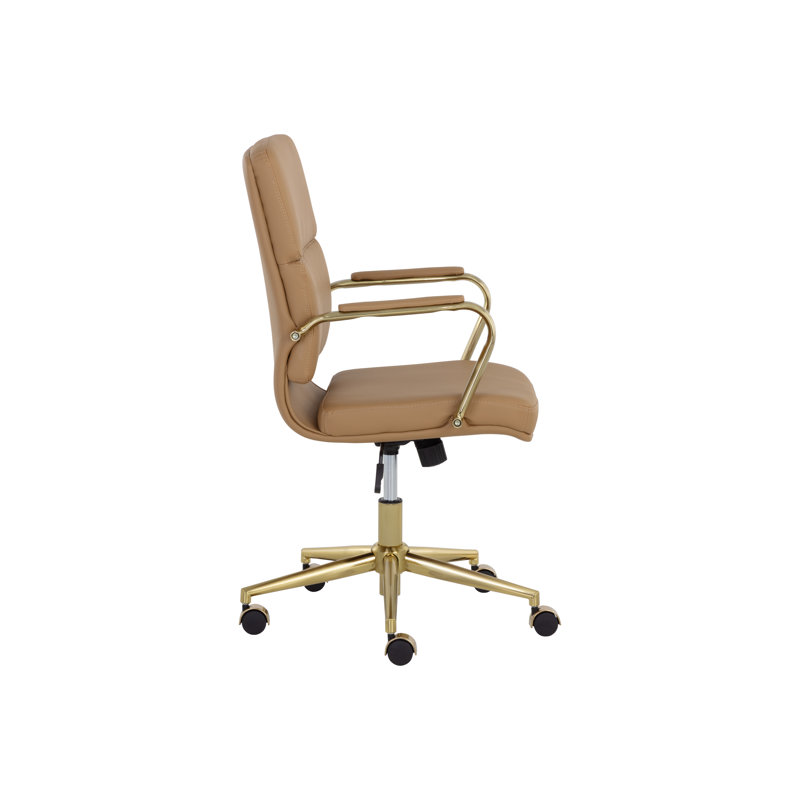 Swivel Office Chair, Brown