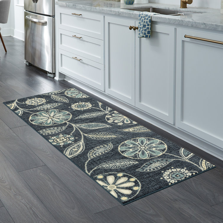 Adderley Floral Persian Blue Area Rug
