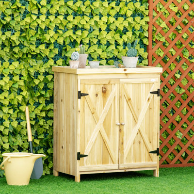 Outsunny Garden Storage Cabinet