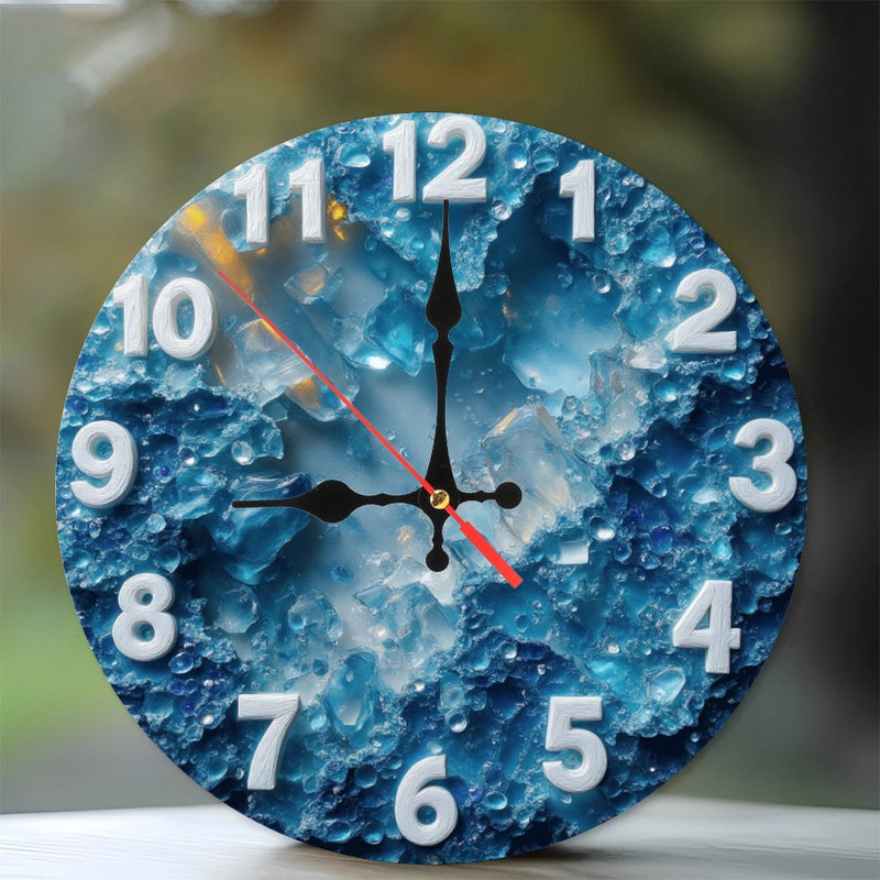 Horloge glacée