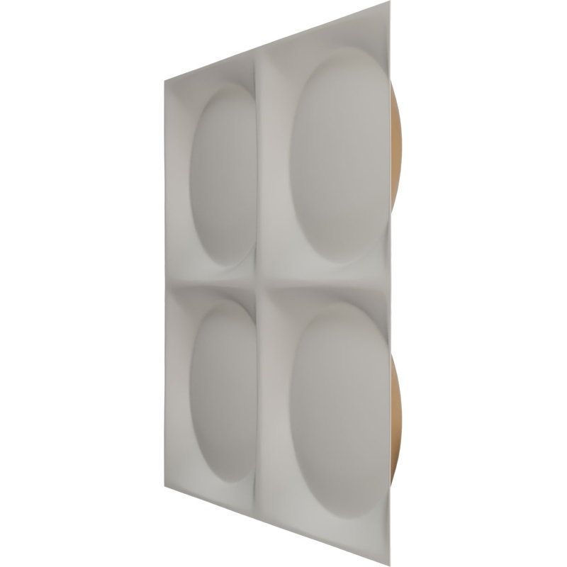 Panneau mural 3D décoratif Adonis EnduraWall, H 11,88 po x l 11,88 po x P 0,61 po, Doré brillant