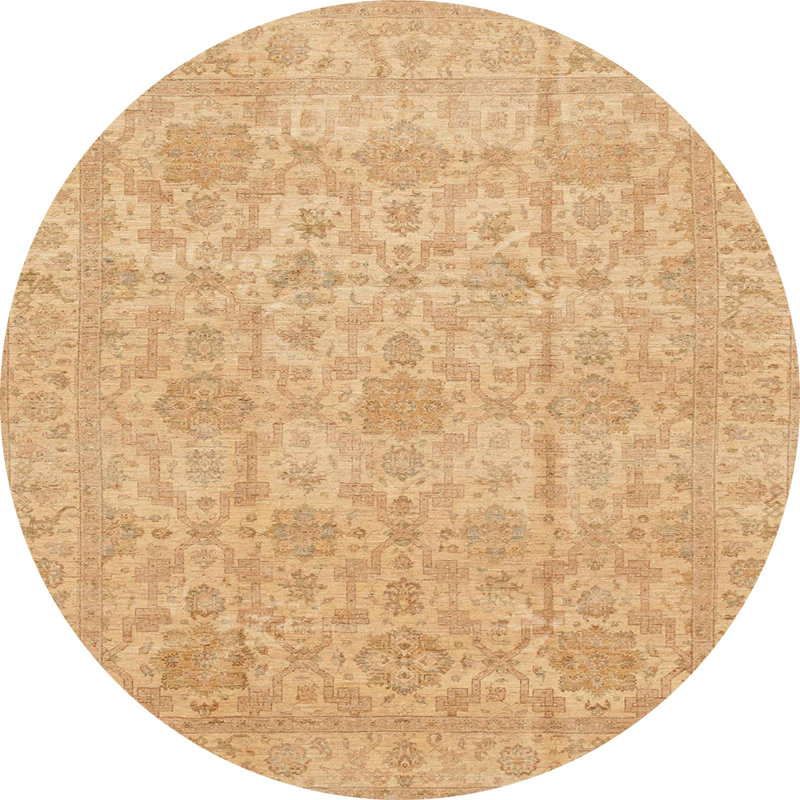 Tapis abstrait moderne 3975, Rond 8 pi