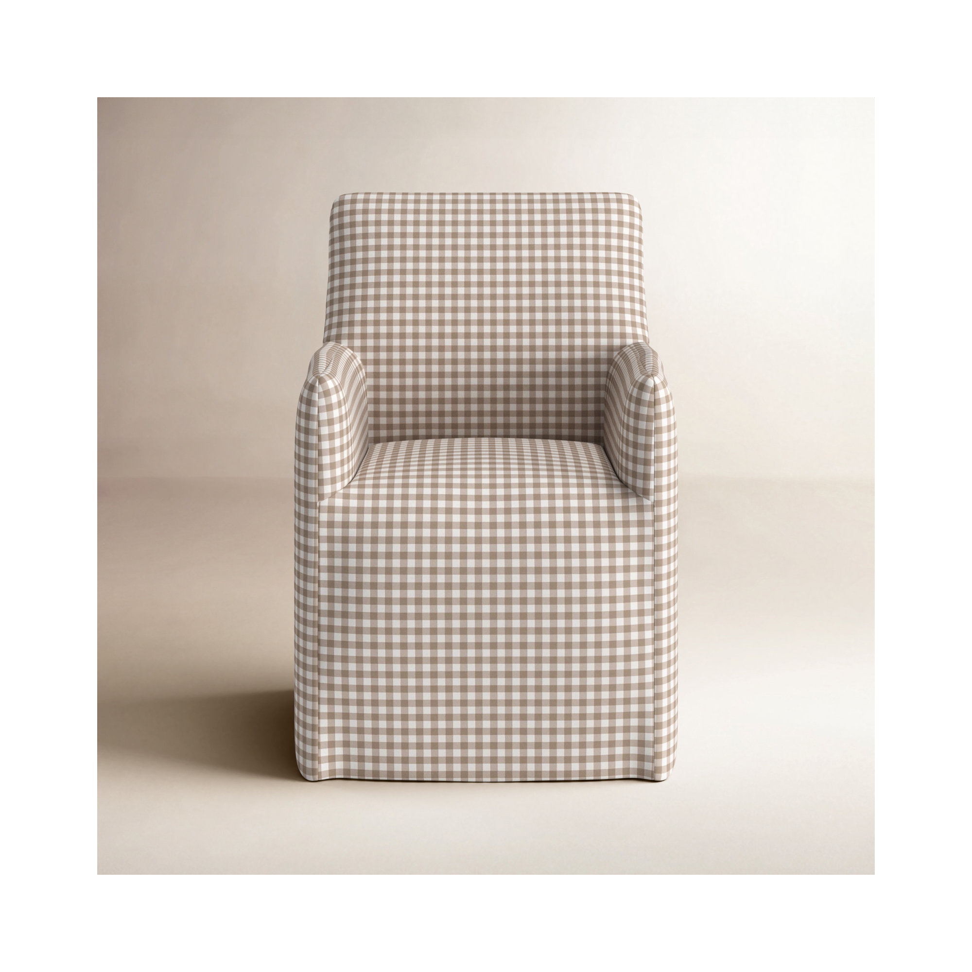Ivanka Dining Chair, Classic Gingham Tan