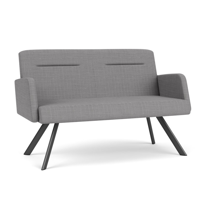 Causeuse Willow, Gris anthracite, Gris chambray, Yes