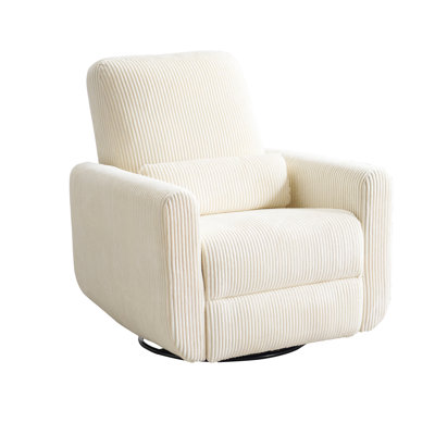 360° Swivel Recliner With Heating And Massage by Latitude Run