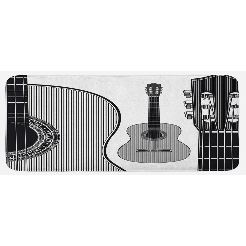 Tapis de cuisine guitare