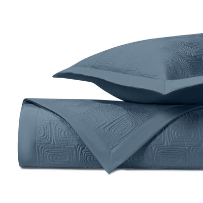 Maze Quilted Sateen Coverlet Set