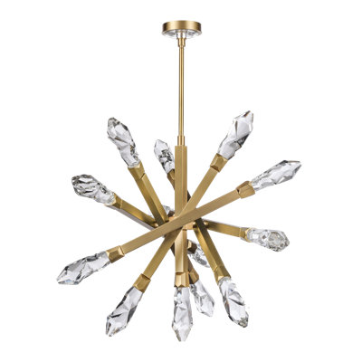 Lustre linéaire spoutnik moderne à 13 lumières Angelus