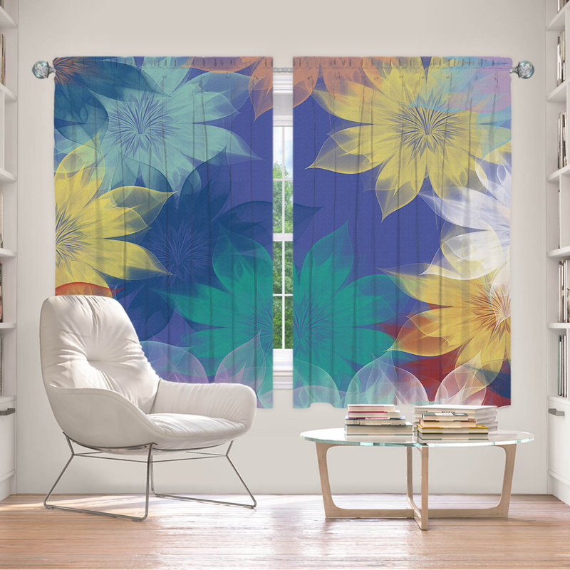 Paire de rideaux obscurcissant en polyester Emilliana, L 40 po x L 61 po