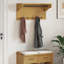 Solid Wood Wall Mounted Coat Rack-1484330665
