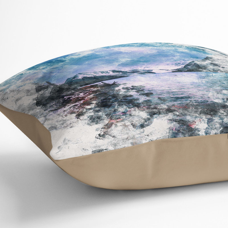 Square Cushion, Stone, 55cm H x 55cm W x 20cm D