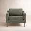  Fauteuil d'appoint rembourré avec pieds en bois massif Daylen-120197725
