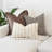 Brown Block Print Pillow Covers