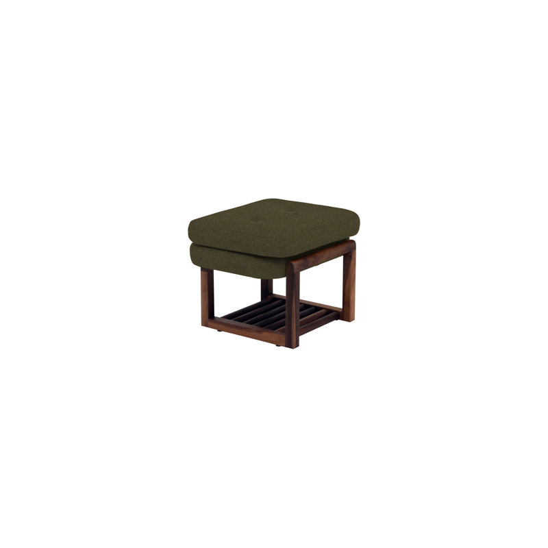 Melinda Upholstered Storage Bench, 18" H x 24" W x 22" D, Dark Green
