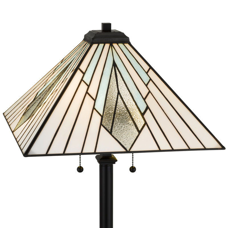 Duvane 2-Light Matte Black Floor Lamp