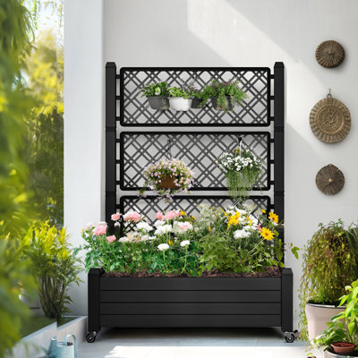 Mithush Resin Outdoor Raised Garden Bed