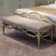 Banc rembourré en cuir de vache Coenraad-1454925830