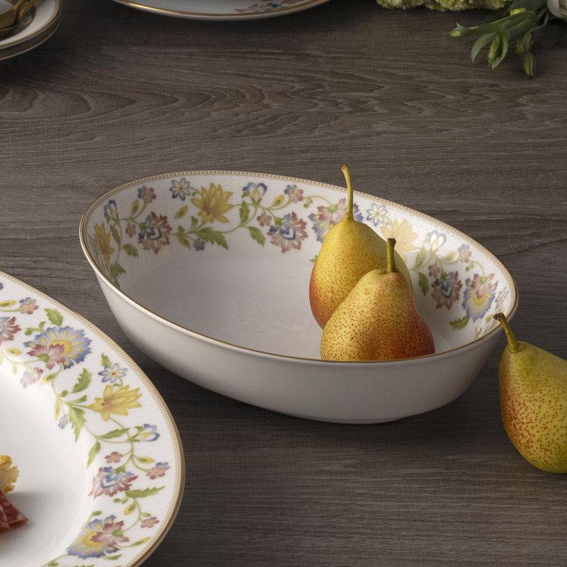 Bol à légumes ovale de jardin Noritake Tusker, 9,75 po, 32 oz