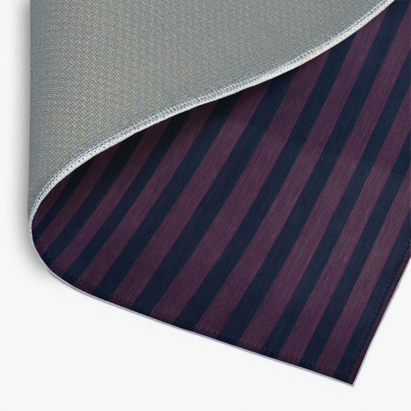 HorizontalStripes Gray Indoor and Outdoor Area Rug, Rectangle 2' x 3'