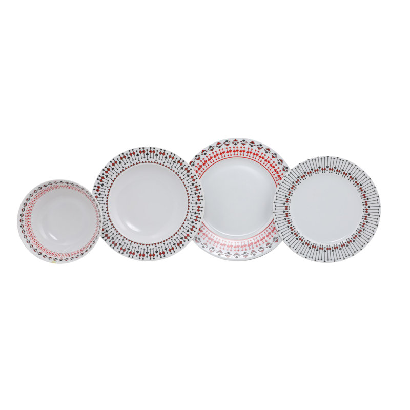 Rafiul Piece Dinnerware Set - Service for 6