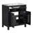 60" Black Bathroom Vanity With Double Ceramic Sinks, Adjustable Shelf, Quiet Closing Doors, Flip Drawer - Peaceful Furniture, Quietly Tranquil Nook-1355472557