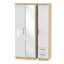 Yvette 3 Door Manufactured Wood Wardrobe-18860455-23704773