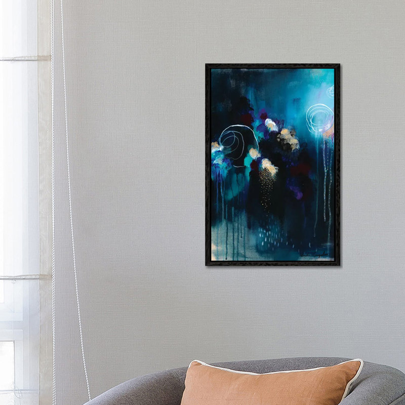 Seeking Soul VII by Brenda Mangalore - Floater Frame Print on Canvas, Black Framed Canvas, 66.04 cm H x 45.72 cm W